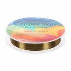 HARFINGTON 49ft Jewelry Wire, 28 Gauge (0.3mm) Brass Craft Soft Metal Tarnish Resistant Copper Beading Wire for Jewelry Making Supplies Crafting, Ancient Blue - color: Ancient Blue, size: 28 Gauge x 49ft