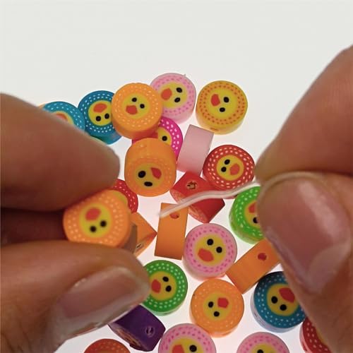 100pcs Duck Polymer Clay Spacer Beads for Women Jewelry Making DIY Bracelet Necklace Hair Clip Accessories (Duck) - color: Duck