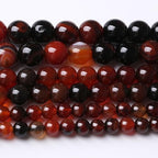Natural Dream Agate Stone Gemstone Round Crystal Energy Jade Beads for Jewelry Making DIY Bracelet Necklace - 1 Strand 15.5inch 35PCS 10MM - color: Dream agate, size: 10MM