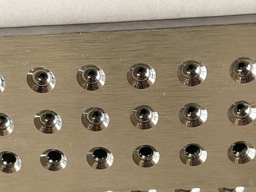 Jewelry Wire Drawplate Carbide Steel Round Draw Plate for Jewelry Wire Making (0.26-2.8mm, 39 Holes) - size: 0.26-2.8mm, 39 Holes