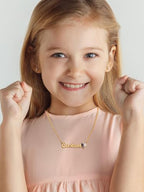 GoldChic JEWELRY Name Necklace Personalized for Men, Womens Custom Name Plate Chain, Stainless Steel Customized Old English Nameplate Choker with Curb Chains Custom, 16 inches to 30 inches - color: Photo & Rolo Chain 1.8 mm -Gold
