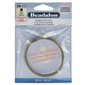Beadalon German Style Wrapping Wire, Round, Antique Brass Color, 26 Gauge, 20 m / 65.6 ft - color: Antique Brass, size: 26 gauge / 65.6 ft