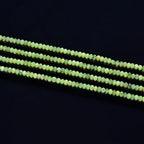 Adabele 15 Inch Natural Green Canadian Nephrite Jade Healing Gemstone 4mm x 3mm Tiny Small Faceted Round Rondelle Loose Beads Stone Spacer (135-145pcs) GK-B4 - color: Canadian Nephrite Jade, size: 4mm x 3mm - 15 inch/1 strand