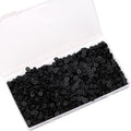 2000Pcs White Clay Beads Polymer Clay Spacer Beads Flat Beads 6mm Round Heishi Vinyl Beads for DIY Craft Gift Adults Bracelets Necklace Jewelry Making Earring Accessories (Black) - color: Black