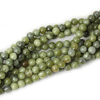 45PCS 8mm Natural Taiwan Green Jade Round Loose Beads for Jewelry Making DIY Bracelet Necklace Materials 1 Strand 15" - color: Taiwan Green Jade, size: 8mm