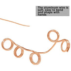 YEQIN 12 Gauge Aluminum Wire, 105 Feet 2mm Bendable Metal Craft Wire for Sculpting, Armature, Jewelry Making, Floral Making, Doll Making, Modelling, Crafting, Bonsai Training (Copper) - color: Copper