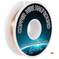 22 Gauge Copper Wire Half Round 0.64x0.32mm - 1.3 oz (85 Feet) Fine Craft Wire for Filigree & Miniature Arts - color: 22 Gauge 0.64*0.32 mm, size: 1.3 Oz Copper Wire