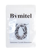 Bymitel 90 pcs Natural Genuine Real Round Loose Stone Beads Gemstone Spacers for Charm DIY Jewelry Making 15.5" per Strand 4mm (Black Tourmaline Quartz, 4mm) - color: Black Tourmaline Quartz, size: 4mm