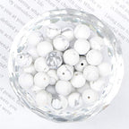 NCB White Matte White Howlite Beads 200pcs 4mm Round Gemstone Beads Spacer Charm Beads Natural Stone Loose Beads for Bracelet Necklace Jewelry Making (Matte White Howlite, 4mm 200Beads) - color: Matte White Howlite, size: 4mm 200Beads