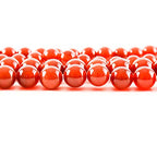 RayLineDo® 45Pcs 8mm Natural Red Agate Stone Round Beads Loose Beads Wholesale for Jewelry Making - color: Red Agate, size: 8mm