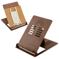 PH PandaHall Desk Macrame Stand Wooden Macrame Kit Foldable Holder Adjustable Stand Portable Rack for Knnitting Room Beading DIY Handicrafts 10.8x8.8.5 Inch, Brown