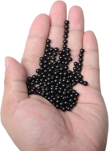 Bymitel 4mm Natural Onyx Black Agate Round Beads Gemstones Genuine with 200pcs DIY Jewelry Making Unisex (4mm 200pcs, Black Onyx)… - color: Black Onyx, size: 4mm 200pcs