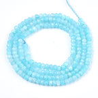 Cheriswelry 3 Strand 3mm Rondelle Faceted Natural Amazonite Stone Beads Small Gemstone Loose Spacer Abacus Beads Charms for DIY Craft Earring Bracelet Necklace Jewelry Making 185pcs/Strand - color: Natural Amazonite