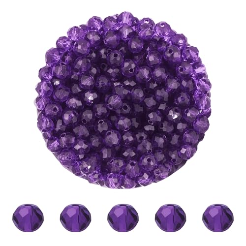 Mandala Crafts 6mm Amethyst Briolette Crystal Glass Beads, 800 Faceted Beads for Adult Jewelry Design, Fashion Accessories, and Decorative Applications - color: Amethyst, size: 6mm Briolette