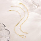 CHESKY 14K Gold Plated Hand Chain Bracelets for Women Set - Dainty Finger Ring Bracelet Stack Adjustable Hand Chains Durable Beaded Bracelets Trendy Simple Body Jewelry Gift for Women - style: cz+clip