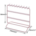 Jewelry Organizer, Jewelry Holder, Perfect Earrings, Necklaces and Bracelets Holder, Pink - color: Pink