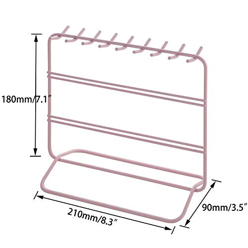 Jewelry Organizer, Jewelry Holder, Perfect Earrings, Necklaces and Bracelets Holder, Pink - color: Pink