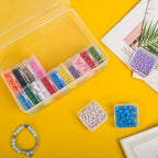 Bead Organizer Box, 90pcs Small Clear Plastic Storage Containers, Craft Storage Box Features Hinged Lid and Labels, Mini Boxes for Bracelets, Jewelry, Diamonds, Clay Beads, Screws, Seeds, Small Parts - size: 3 Pack 90 Pcs
