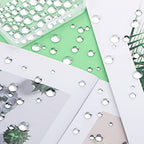 700 Pieces Clear Water Dewdrop Embellishments, CCOZN Card Making Supplies Clear Beads Water Droplets Waterdrop Resin Beads for DIY Scrapbooking Crafts Paper Decor Phone Case Craft