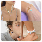 Cheriswelry 36Pcs Ocean Beach Sea Charms for Jewelry Making Assorted Summer Charms Starfish Shell Whale Jelly Fish Pendants 15-29mm for Earring Necklace Bracelet Supplies