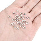 BEADIA Silver Plated Roudelle Spacer Beads 5x1.8mm 50pcs for Jewelry Making Findings Non Tarnish - color: Silver, size: 5x1.8mm Roudelle
