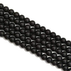 2.0mm Large Hole Black Onyx Matte Round 10mm Crystal Energy Stone Healing Power Natural Gemstone Loose Beads for Jewelry Making