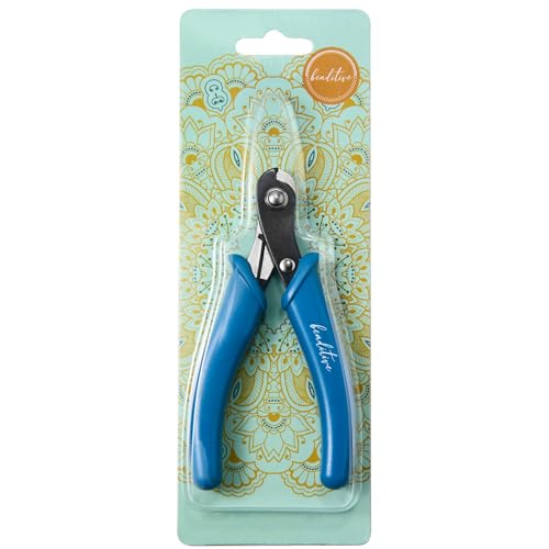 Beaditive Memory Wire Cutter | Jewelry Making, Beading, Crafting | High-Carbon Steel | 5-Inch (Lake Blue) - color: Lake Blue