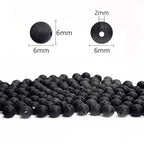 BONNY BOXX 1000PCs 6MM Matte Black Acrylic Round Beads, Frosted Plastic Resin Bubblegum Balls Chunky Gumball Beads for Necklace and Bracelet Making, Crafting Supplies - color: Matte Black, size: 6MM