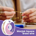 Square Brass Wire 20ga, 30ft – Versatile Raw Brass for Metalworking & Jewelry - color: 20 Gauge(0.8x0.8mm)