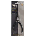 The Beadsmith Round Nose Pliers – Extra Fine Tips – 4.5 inches (114mm) – PVC Grip Handle with Double Leaf Springs – Jewelry Making Tool for Creating Bracelets, Earrings and Necklaces