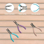 3-Piece Jewelry Pliers Set - Needle Nose, Round Nose & Wire Cutters for Jewelry Making, Wire Crafting & Repair | Professional DIY Tools for Metalwork, Earrings & Bracelets - style: 3-pcs