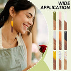 Beadthoven 18pcs/9 Pairs Natural Wood Resin Rectangle Bar Charms Bohemian DIY Earrings Pendants Mixed Colors Vertical Bar Wooden Pieces Pendants for Statement Jewelry Making Findings - color: 0Rectangle