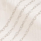 Jabogrii 5 Meters Stainless Steel Heart Chain for Jewelry Making Silver DIY Craft Jewelry Making Chain with Lobster Clasps and Jump Rings - color: Hollow Heart Silver