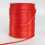 LUSTEMBER 2 mm x 330 Feet Satin Nylon Cord, Silky Smooth Nylon String for Jewelry Making Bracelet Necklaces Beading Thread Rattail Macrame Kumihimo Chinese Knot Craft - size: Red