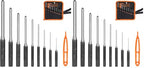 HORUSDY 9 Pieces Roll Pin Punch Set, Removing Repair Tool with Holder for Automotive, Watch Repair, Jewelry and Craft (Pack of 2) - size: 9 Pieces Roll Pin Punch Set (Pack of 2)
