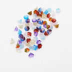 INSPIRELLE 100pcs Flower Crystal Glass Bead Caps Lily of the Valley Beads for Jewelry Making and DIY Craft Accessories (Mixed, 11 * 11 * 7mm) - color: Lily of the Valley