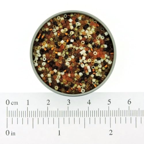 Miyuki Delica Seed Beads Size 11/0 Wheatberry Mix 7.2g Tube