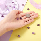 Craftdady Faceted Heart Natural Amethyst Stone Beads Puff Heart Gemstone Loose Beads Energy Healing Crystal Stone 10x10mm for Jewelry Craft Necklace Bracelet Earring Making, 18~20pcs - color: Faceted Heart Amethyst