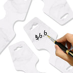 200PCS Bracelet Display Cards Necklace Holder Cards Self Adhesive Jewelry Packaging Selling Card for Small Business (Mable, 1.8x4.7 inches) - color: Mable, size: 1.8x4.7 inches