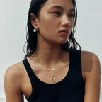 Natural Seashell Shell Scallop Pendant Choker Necklace Adjustable 18K Gold Plated Cable Chain Handmade Jewelry for Women Girls - style: Gold Seashell