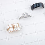 ZLY Jewelry Rings Display Tray Velvet 100 Slot Case Box Jewelry Storage Box (White) - color: White