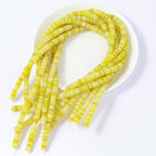 Natural Lemon Jade Disk Stone Spacer Beads 6x2mm 38cm/str Flat Rondelle Loose Semi Gemstone Caps for Making Bracelets Necklace - color: Lemon Jade