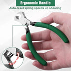 4.5 Inches Mini End Cutting Pliers PVC Handles End Nipper Jewelry Pliers Nail Puller Tool for Installing Carpenter Jewelry Making Tool for Crafts DIY Working - style: End Cutting Pliers
