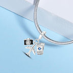 925 sterling silver bracelet necklace pendant, women's jewelry gift, dream catcher net bead pendant, suitable for original bracelets, parties, birthday jewelry gifts - color: KJC792