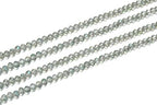 500pcs Czech Faceted Rondelle Crystal Glass Loose Beads 4mm Small Tiny Spacer Bulk Light Green Shimmer for DIY Craft Jewelry Making CCR440 - color: Light Green Shimmer, size: 4mm (0.16") - 500pcs