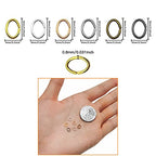 1800pcs 6mm Oval Jump Rings Stainless Steel Jump Rings Oval Open Ring Open Jumps Ring for Jewelry Making Supplies Earring Bracelet Necklace DIY Craft Making(6 Colors) - color: 6 colors A