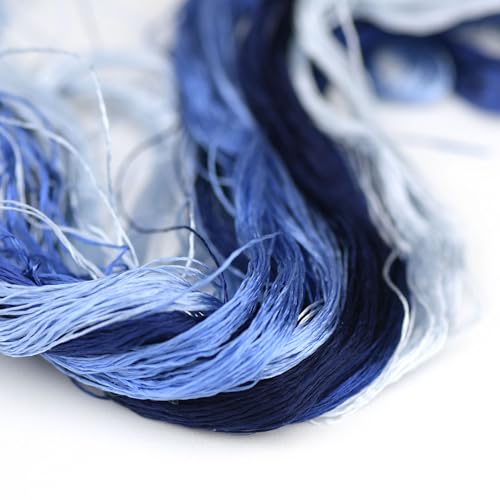 4 Skeins Mulberry Silk Floss Embroidery Thread Floss-Cross Stitch Threads China Silk Woven Jewelry Threads DIY Sewing Kits (11) - color: 11