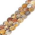 Natural Crazy Lace Agate 20mm Coin Disc Loose Beads 16 Inch for DIY Jewelry Making Beads - color: Crazy Lace Agate