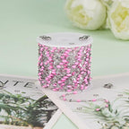 UMAOKANG 16.4 Feet Pink Enamel Jewelry Making Chain Roll Stainless Steel Craft Chain DIY Jewelry Supplies - color: Steel-Pink