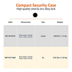 Amazon Basics Portable Security Case Lock Box Safe with Combination Lock for Documents, Valuables, Personal Items, Dorm Room, Home, Large, Black - size: Large